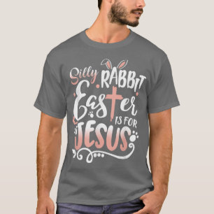 T-shirt Pâques de lapin sot est pour Jésus qui regarde Pâq
