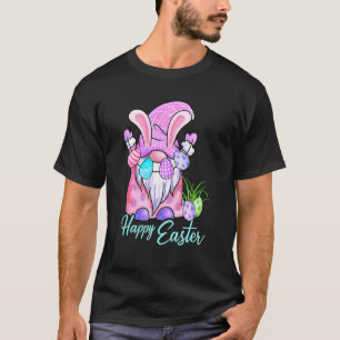 T-shirt Pâques Gnome Chasse aux oeufs Panier mignon Rabbit