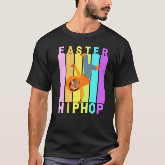 T-shirt Pâques Hip hop Danse Amour Dab Vacances Amusants E (Devant)