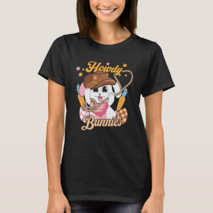 T-shirt Pâques Howdy Bunnies Rodéo Western Pays Sud