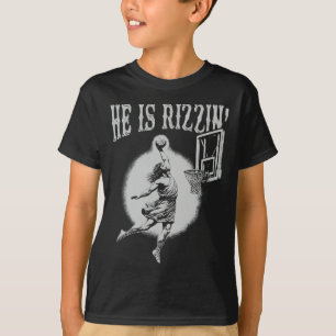 T-shirt Pâques Il Est Rizzin Chrétien Religieux Garçons En