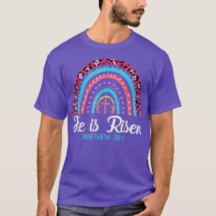 T-shirt Pâques Jour Il est Ressuscité Pâques Femmes Hommes