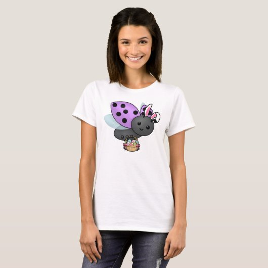 T-shirt Pâques Ladybug (Devant entier)