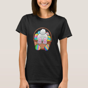T-shirt Pâques Lapin Panier Oeufs Rabbit Fête de Pâques Fe