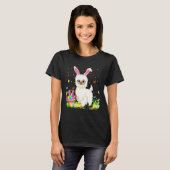 T-shirt Pâques Llama Bunny OEufs Chasse Llama Pâques Diman (Devant entier)