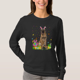 T-shirt Pâques Malinois Chien Bunny Oeuf Chasse Malinois E