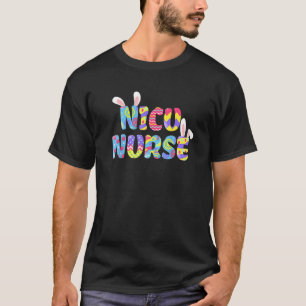T-shirt Pâques Nicu Nurse Cute Bunny Oreilles Joyeux OEuf