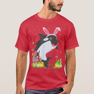 T-shirt Pâques Orca Poisson Lapin Chasse Oeuf Orca Pâques 
