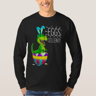 T-shirt Pâques Paniers Stuffes Enfants mignonnes T Rex Oeu