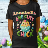 T-Shirt Pâques poussin jaune Peep dans Oeuf avec Coeurs