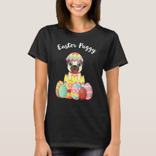T-shirt Pâques Puggy Pug Pug Chien Pâques