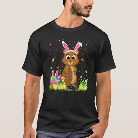 T-shirt Pâques Quokka Bunny Oeuf Chasse Quokka Pâques Sund (Devant)
