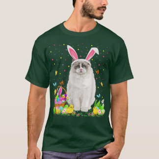 T-shirt Pâques Ragdoll Bunny OEufs Chasse Ragdoll Pâques S