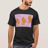 T-shirt Pâques Salutations Poussins pourpres (Devant)