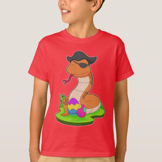 T-shirt Pâques serpent pirate (Devant)