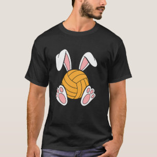 T-shirt Pâques Sport Joyeuses Pâques Lapin Jouant Au Volle