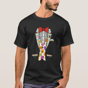T-shirt Pâques Tuxedo Mignonne Oeufs Rabbit Hommes Garçon 