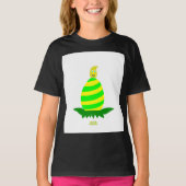 T-shirt Pâques veut filles Noir Basic T Chemise (Devant)