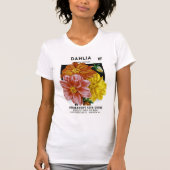 T-shirt Paquet de semences Vintage Dahlia (Devant)