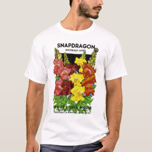 T-shirt Paquet vintage de graine de muflier