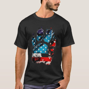 T-shirt Paquets De Patriotisme Paquets De Chat Sur Le Drap