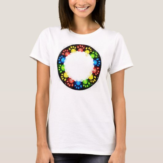 T-shirt Paquets Rainbow Cat (Devant)