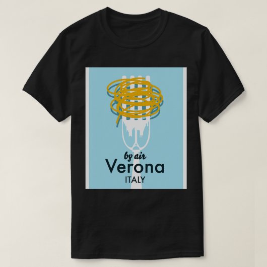 T-shirt Par Air Verona Italie (Design devant)