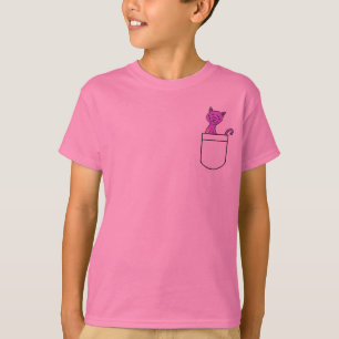T-shirt PAR le chat dans une chemise de poche