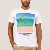 T-shirt Par Sands Beach Cornwall affiche (Devant)