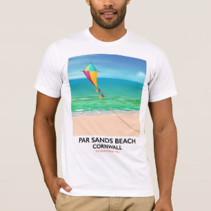T-shirt Par Sands Beach Cornwall affiche