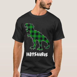 T-shirt Par Saurus T-rex Dinosaures Carreaux St Patricks D