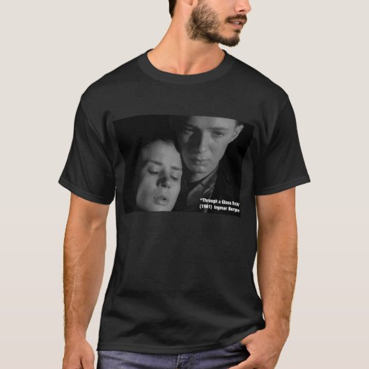 T-shirt "Par un verre obscurément" - Bergman vectorisé (Devant)