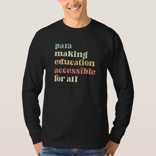 T-shirt Para Appreciation Paraprofessional Parapro (Devant)