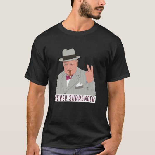 T-shirt Para Reg version WINSTON CHURCHILL - JAMAIS SURREN (Devant)