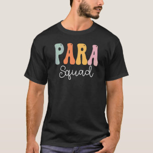 T-shirt Para Squad Rétro Groovy Vintage Joyeux Premier Jou