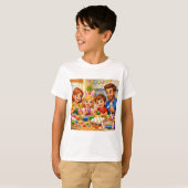 T-shirt Parables4Kids - Célébration de Pâques (Devant entier)
