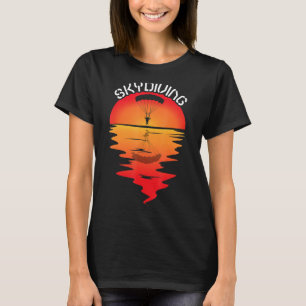 T-shirt Parachutage Skydiver Vintage Sunset Parachutist Sk