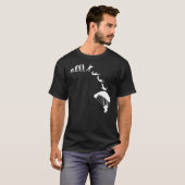 T-shirt Parachute de l'évolution de la plongée sous-marine (Devant entier)