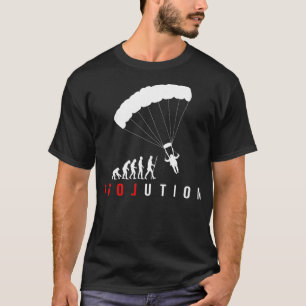 T-shirt Parachute de parachutisme parapente Amour Evolutio