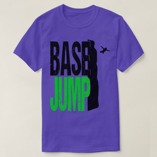 T-shirt Parachute de saut de base Extrêmement combinaison (Design devant)