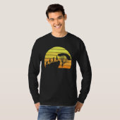 T-shirt Parachute d'évolution Retro Sunset Art (Devant entier)