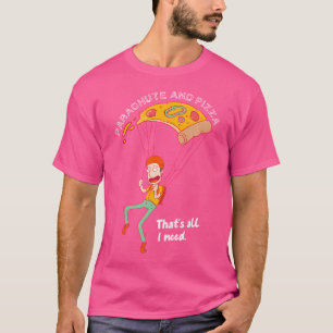 T-shirt Parachute Et Pizza Tout Ce Dont J'Ai Besoin