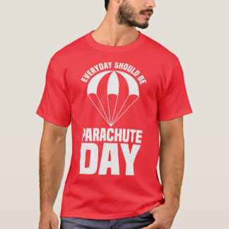 T-shirt Parachute Parfait Devis De Conception Quotidienne