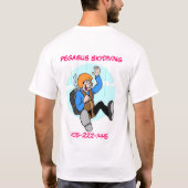 T-shirt Parachutisme de Pegasus (Dos)