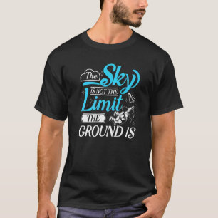 T-shirt Parachutisme Le ciel n'est pas la limite Parachuti