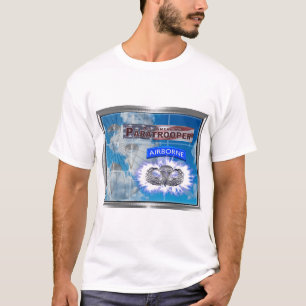 T-shirt Parachutiste et drapeau américains Extraordinaires