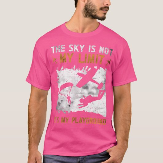 T-shirt Parachutiste parachutiste Skydive Paraglider Skydi (Devant)