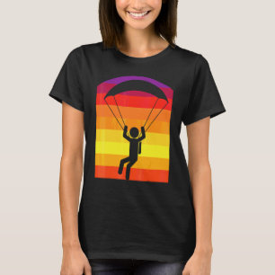 T-shirt Parachutiste Rétro Soleil Parachutiste Parachutism