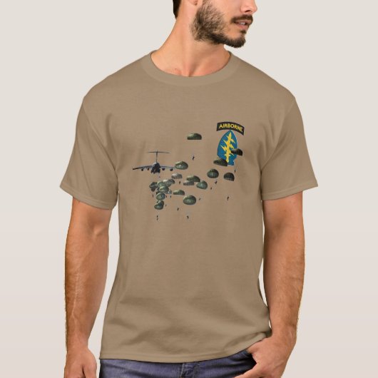 T-shirt Parachutistes de saut aéroportés des forces spécia (Devant)