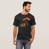 T-shirt Parachutistes Évolution Rétro Parachute Skydive Vi (Devant entier)
